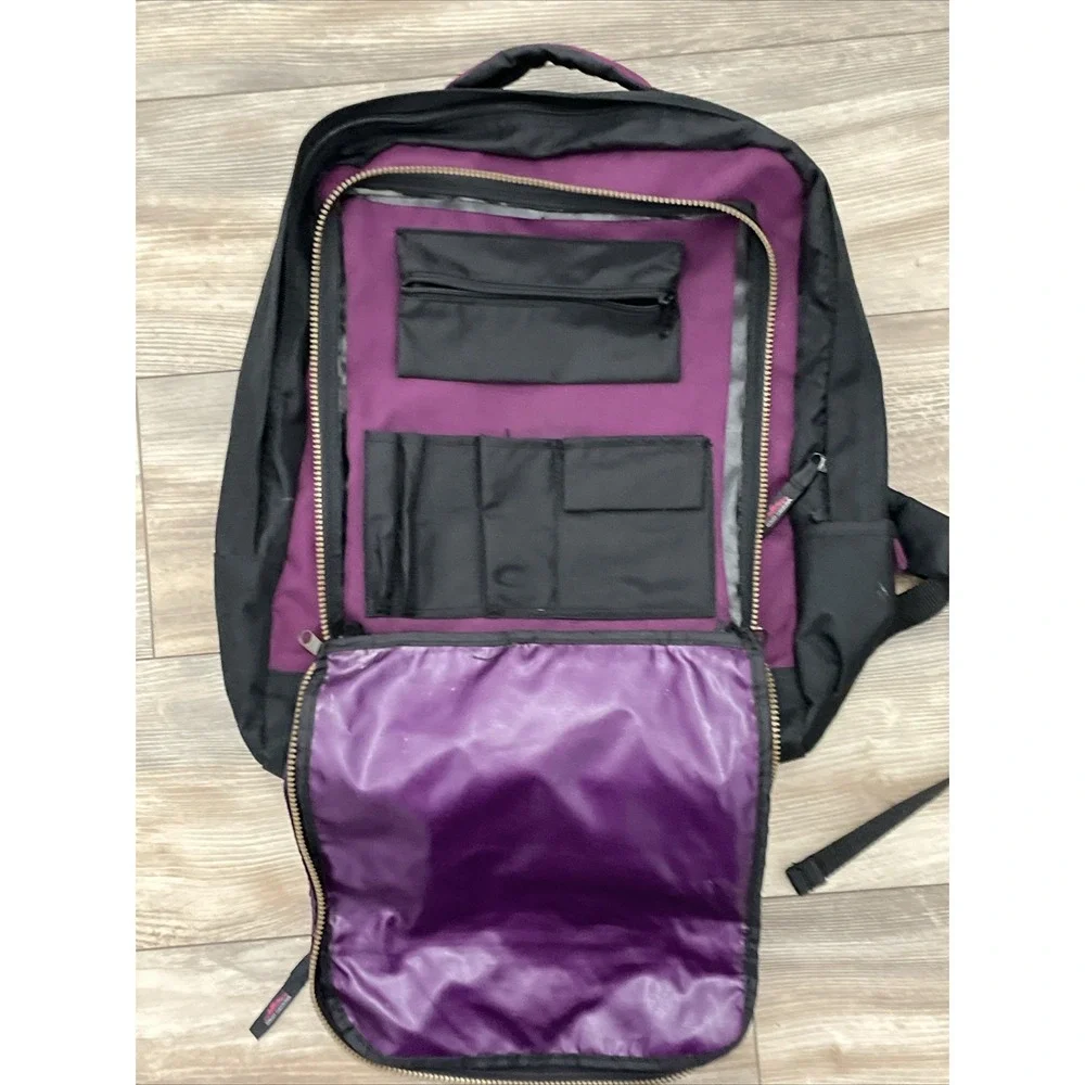 1990s High Sierra Black and Purple Backpack Vintage Endeavors Collection